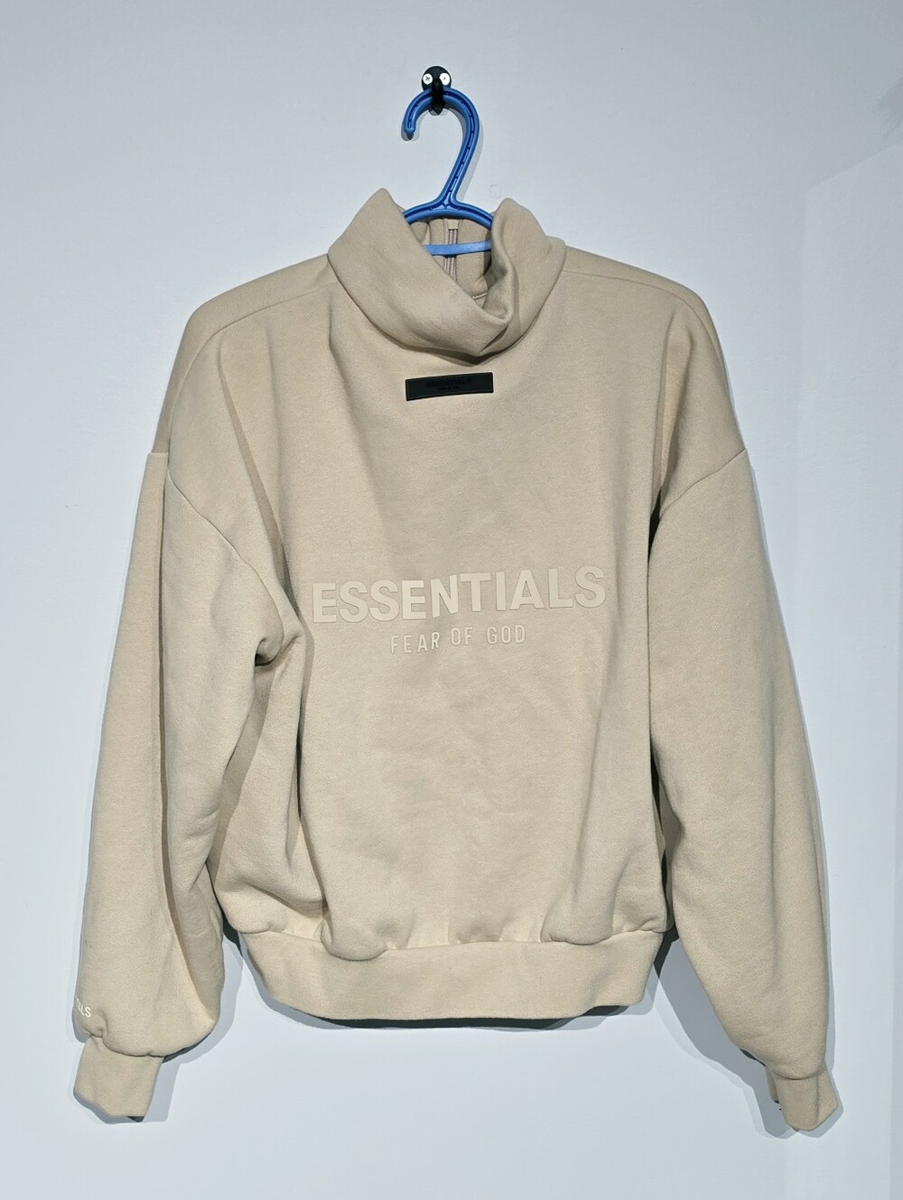 Women's Fear Of God Essentials Sand Full Zip Sweater Size M - Picture 7 of 9